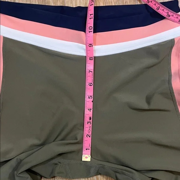 The Upside Papillon High-Rise Striped Leggings Olive Green Women's 10 EUC - Picture 11 of 16